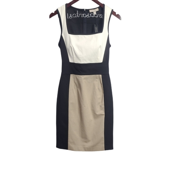 NWT Banana Republic A-line Colorblock Dress Size 2 - Picture 1 of 6